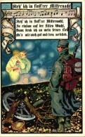 ** T1/T2 Steh' Ich In Finst'rer Mitternacht; Künstler-Kriegspostkarten, Mappe 12704 / K.u.K. Military, Family... - Non Classés