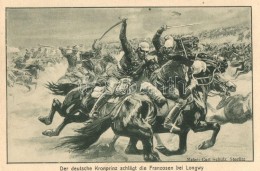 ** T1/T2 Der Weltkrieg. Der Deutsche Kronprinz Schlägt Die Franzosen Bei Longwy / WWI Battle Scene, German... - Non Classés