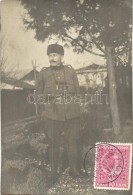 * T2/T3 1923 Albanian Soldier With Binoculars, TCV Card, Rol Maza Photo (EK) - Non Classés