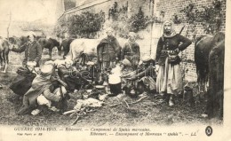 * T2/T3 Guerre 1914-1945, Ribécourt, Campement De Spahis Maroccains / War Of 1914-1915, Encampment Of The... - Non Classés