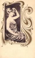 T2 Lady In Exotic Dress; Art Nouveau - Non Classés