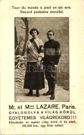 T2/T3 Mr Et Mme Lazare, Tour Monde A Pied En Six Ans. Record Pedestre Mondial / Gyalogos Világutazó... - Non Classificati