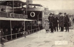 ** T2/T3 1906 Abbazia, Volosca-Fiume Kirándulóhajó Utasokkal / Volosca-Fiume Excursion Boat,... - Non Classés
