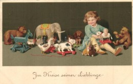 T2 Im Kreise Seiner Lieblinge / Children Art Postcard, Meissner & Buch Künstler-Postkarten Serie 2000.... - Non Classés