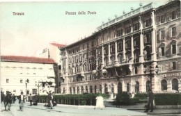 ** T1/T2 Trieste, Piazza Della Poste / Square, Shop Of Ignazio Brull - Zonder Classificatie