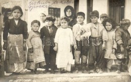 * T2 1917 Skopje, Üsküb; Macedón Iskolás Gyerekek / Children, Photo + K.u.K.... - Non Classés