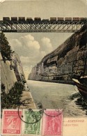 T2/T3 Corinth, Canal Railway Bridge, Wagons, TCV Card (EK) - Non Classés