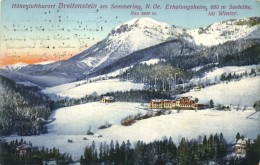 T2/T3 Breitenstein Am Semmering, Höhenluftkurort, Erholungsheim Im Winter / Spa In Winter (EK) - Non Classés