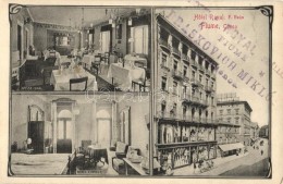 * T2 Fiume, Corso, F. Heim's Hotel Royal, Shop Of M. Weiss And Francesco Rausch, Room And Dining Hall Interior, Art... - Sin Clasificación