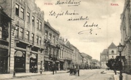 T2/T3 Kassa, Kosice; FÅ‘ Utca, üzletek, Divald Károly Kiadása / Main Street, Shops (EK) - Non Classés