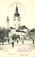 T2/T3 Besztercebánya, Banska Bystrica; Vártemplom, Strelinger Samu üzlete / Castle Church, Shop... - Zonder Classificatie