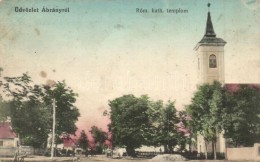 T3 Ábrány, Abranovce; Római Katolikus Templom, Utcakép / Church, Street View  (EB) - Non Classés