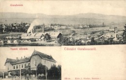 * T2 Gurahonc, HonctÅ‘, Gurahont; Vasútállomás, Cementgyár / Railway Station, Cement... - Non Classés