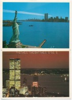 ** New York - 4 Db MODERN Megíratlan Amerikai Városképes Lap, World Trade Center,... - Non Classés