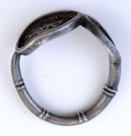 Antik Ezüst (Ag.) Kínai GyÅ±rÅ±, Jelzett, Méret:60, Nettó: 6 G /Silver Chinese Ring With... - Autres & Non Classés