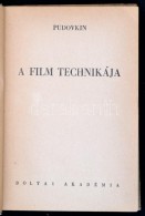 Pudovkin: A Film Technikája. Bólyai Könyvek. Fordították Dr. Székely... - Sin Clasificación