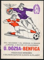 1973 Újpesti Dózsa-Benfica Visszavágó MérkÅ‘zés A Bajnokcsapatok... - Non Classés