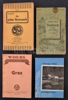 4 Db útikönyv, Köztük 3 Db Német NyelvÅ±: Die Grüne Steiermark. Berlin, 1925,... - Non Classés