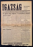 1956. November 7. Az Igazság I. évfolyamának 12. Száma, Benne A Forradalom... - Non Classés