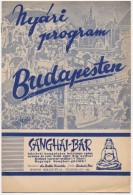 1941 Téli és Nyári Program Budapesten 1941-1942, 2 Db Programfüzet - Non Classés