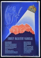 1940 Erdély Hazatért Városai, Irredenta Plakát, Kiadja A Székely Egyetemi... - Non Classés