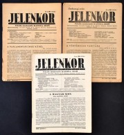 1940-1941 Jelenkor Folyóirat, 3 Db, 1940. Január 1.,15., II. évf. 1., 24. Számok, 1941.... - Non Classés