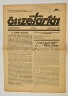 1937 Összetartás, Nyilas Politikai Hetilap II. évf. 43. Száma, 12 P. 42x29 Cm - Non Classés