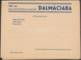 Cca 1930 Dalmát Tengerpart Ibusz Képes Reklámnyomtatvány - Non Classés