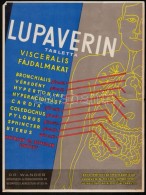 Cca 1930 Lupaverin Gyógyszer Plakát 22x31 Cm - Non Classés