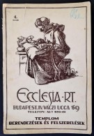 Cca 1930: Ecclesia Rt. (Budapest): Templom Berendezések és Felszerelések C.... - Non Classés