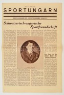 1929 Bern, Sportungarn, Sportflugblatt Zu Förderung Der Schweizerisch-Ungarischen Freundschaft, 4p - Non Classés