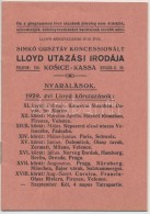 1929 Simkó Gusztáv Koncessionált Lloyd Utazási Irodája, Nyaralások 1929.... - Non Classés