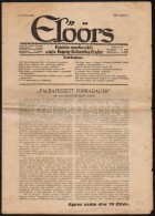 1928 Az ElÅ‘örs CímÅ± újság, FajvédÅ‘ Hetilap I. évfolyamának 12.... - Non Classés