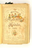 1884-1888 Münchener Fliegende Blätter Kalender, Verlag Von Braun&Schneider, Több év Egybe... - Non Classés