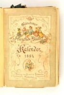 1884-1888 Münchener Fliegende Blätter Kalender, Verlag Von Braun&Schneider, Több év Egybe... - Sin Clasificación