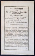 1861 Wiener-Neustadt, Német NyelvÅ± Hirdetmény A Helyi KézmÅ±vesipari, Kereskedelmi... - Non Classés