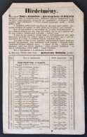 1852 Szentmárton, Hirdetmény Nagy-, Káptalan- és Kis-Nyúl Község... - Sin Clasificación