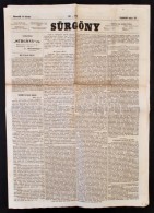 1844 A Sürgöny C. újság 110. Száma - Non Classés
