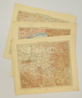 Cca 1910 Katonai Térképek GyÅ±jteménye. Horvát, Szerb Területek / Collection Of... - Autres & Non Classés