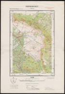 1979 Pesthidegkút Térképe, Kiadja Magyar Néphadsereg Térképészeti... - Autres & Non Classés