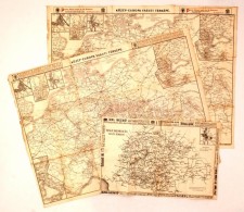 Cca 1920 3 Db Európai Közlekedési Térkép / 3 Traffic Maps - Otros & Sin Clasificación