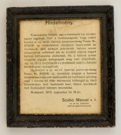 1915 Cs. és Kir. Katonai Parancsnokság Rendelete A Betegek Vizsgálatáról,... - Autres & Non Classés
