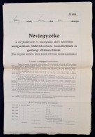 1917 Nezsider, A Katonai Szolgálat Alól Felmentett MezÅ‘gazdák, Földbirtokosok,... - Autres & Non Classés