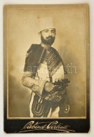 Cca 1890-1900 Albán Katona Kemányhátú Fotója, 16x11 Cm. - Andere & Zonder Classificatie