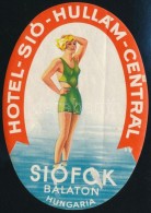 Régi BÅ‘röndcímke(Hotel-Sió-Hullám-Centrál) - Publicités