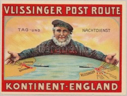 Cca 1930 'Vlissinger Post Route' Hajózási Társaság Reklámnyomtatványa,... - Publicidad