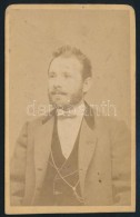 Cca 1870 Férfiportré, Szentkuty István, Pest, Keményhátú Fotó, 9x6... - Autres & Non Classés