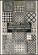 Cca 1930 Budapest XI. Hintalan Gyula Mozaiklap KészítÅ‘ Reklámfotó 14x9 Cm - Autres & Non Classés