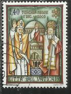 VATICANO VATIKAN VATICAN 2007 VIAGGI DEL PAPA POPE TRAVELS € 1,40 USATO USED OBLITERE´ - Usados