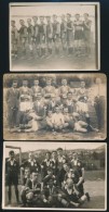 Cca 1923-1929 Futballcsapatok, 3 Db Fotó(egyik A Földeáki Torna Club), 9x12 és 9x14 Cm - Autres & Non Classés